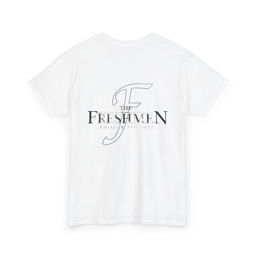 The Freshmen Logo Tee – Minimalist White Crewneck