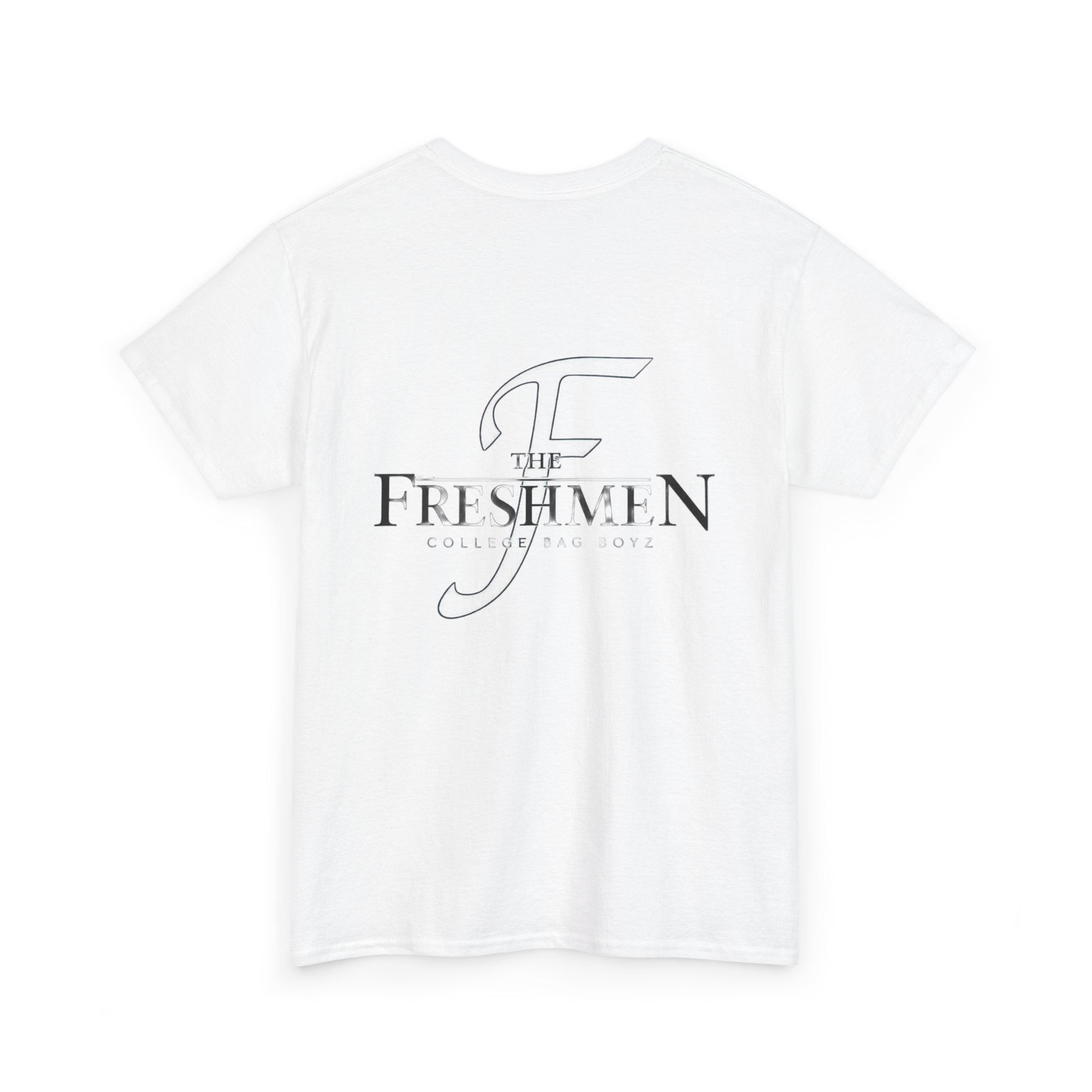 The Freshmen Logo Tee – Minimalist White Crewneck